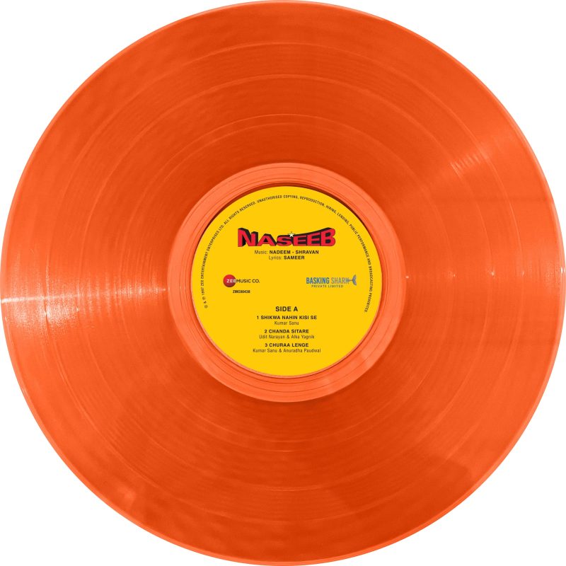 Naseeb - ZMC00438 - Orange Coloured - New Released LP Hindi Vinyl Record