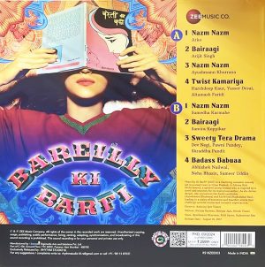 Bareilly Ki Barfi – RS18ZEE003 – New Release Hindi LP Vinyl Record