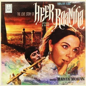 Heer Raanjha - 3AEX 5306 - (80-85%) - Odeon First Pressing - Bollywood Rara LP Vinyl Record