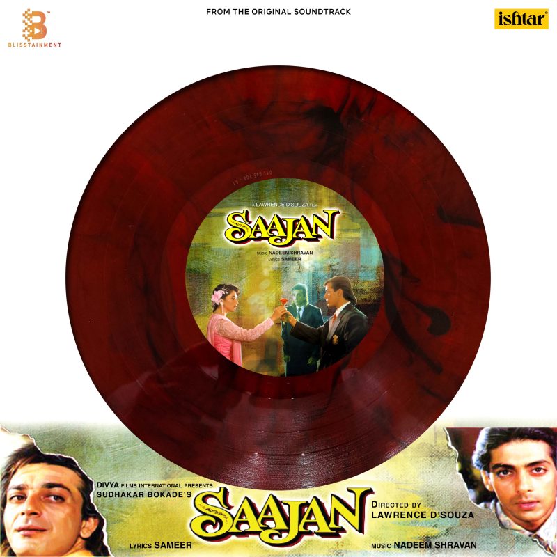 Saajan - VCF 2054N - Cover Book Fold - Record Colour - Red Marble - New Released Hindi LP Vinyl Record