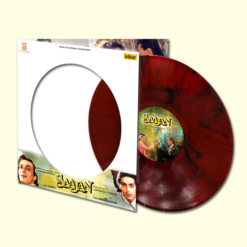 Saajan - VCF 2054N - Cover Book Fold - Record Colour - Red Marble - New Released Hindi LP Vinyl Record