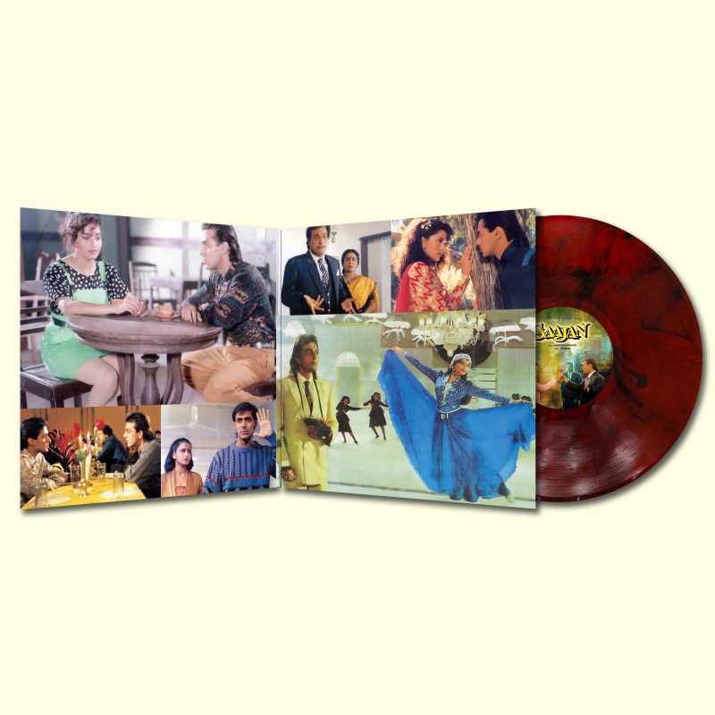 Saajan - VCF 2054N - Cover Book Fold - Record Colour - Red Marble - New Released Hindi LP Vinyl Record