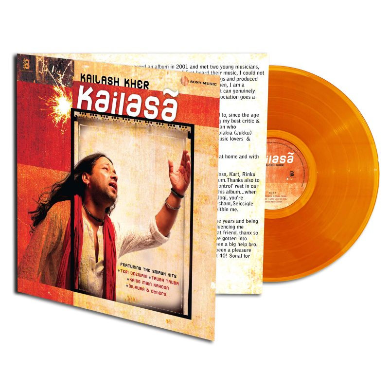 Kailash Kher - Kailasa - 886979363717 - Cover Book Fold - Record Colour - Orange - New Release Hindi LP Vinyl Record