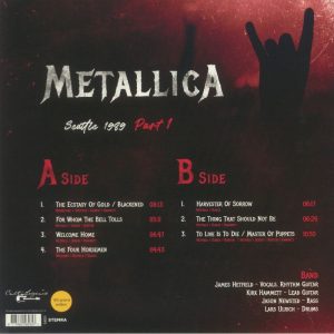 Metallica - Seattle 1989 Part 1 - 85357 - LP Record