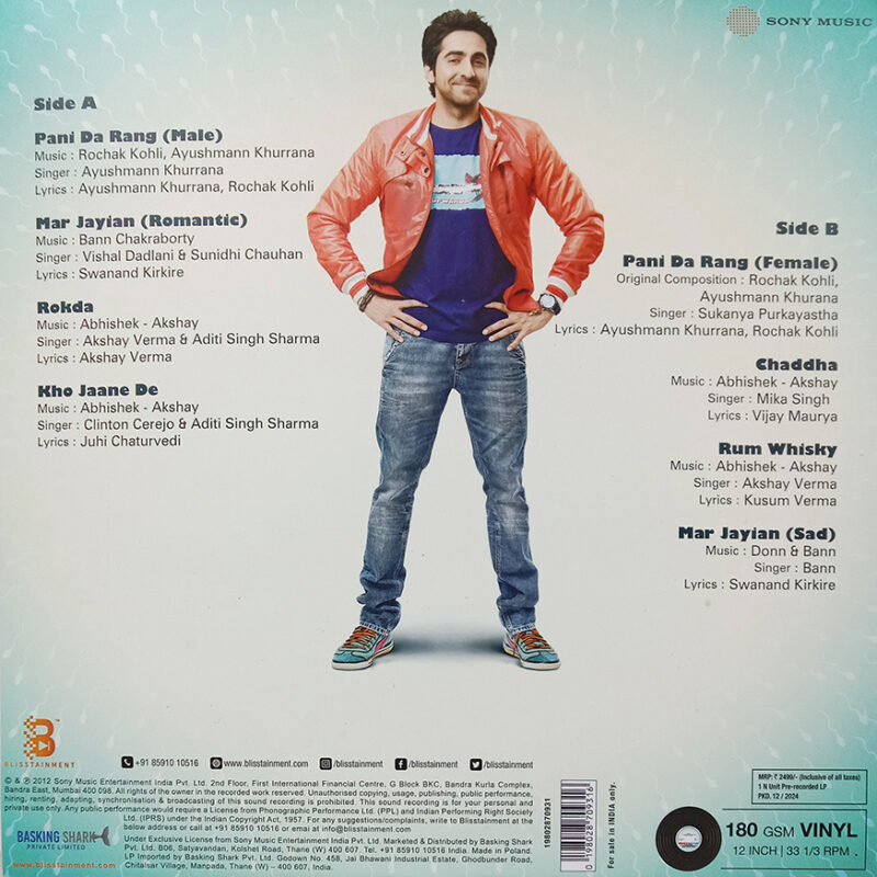 Vicky Donor - 19802870931 – New Release Hindi LP Vinyl Record