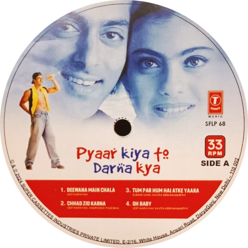 Pyaar Kiya To Darna Kya - SFLP 68 - CBF - New Released LP Hindi Vinyl