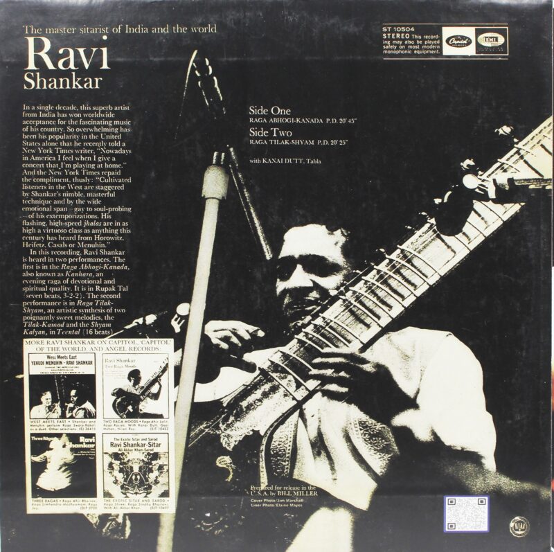 Ravi Shankar - Ravi - ST 10504 - (Condition 85-90%) - Cover Reprinted - LP Record