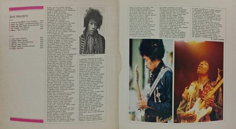 Jimi Hendrix - GSR 31 - Cover Book Fold - LP Record