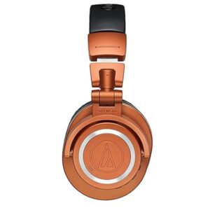 Audio-Technica ATH-M50xBT2MO Wireless Over-Ear Headphones, Lantern Glow Metallic Orange