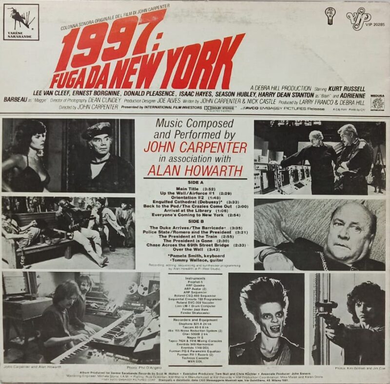 John Carpenter & Alan Howarth - 1997: Fuga Da New York - VIP 20285 - (Condition 90-95%) - LP Record