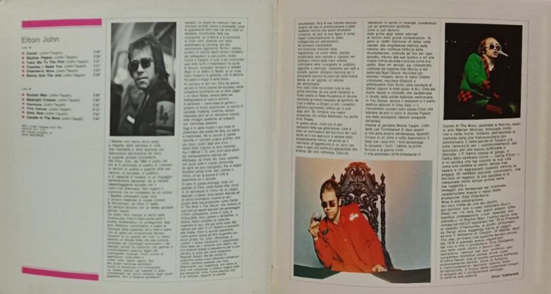 Elton Johnn - GSR 37 - Cover Book Fold - LP Record