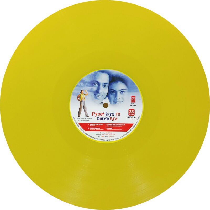 Pyaar Kiya To Darna Kya - SFLP 68 - Cover Book Fold - Record Colour - Yellow - LP Vinyl