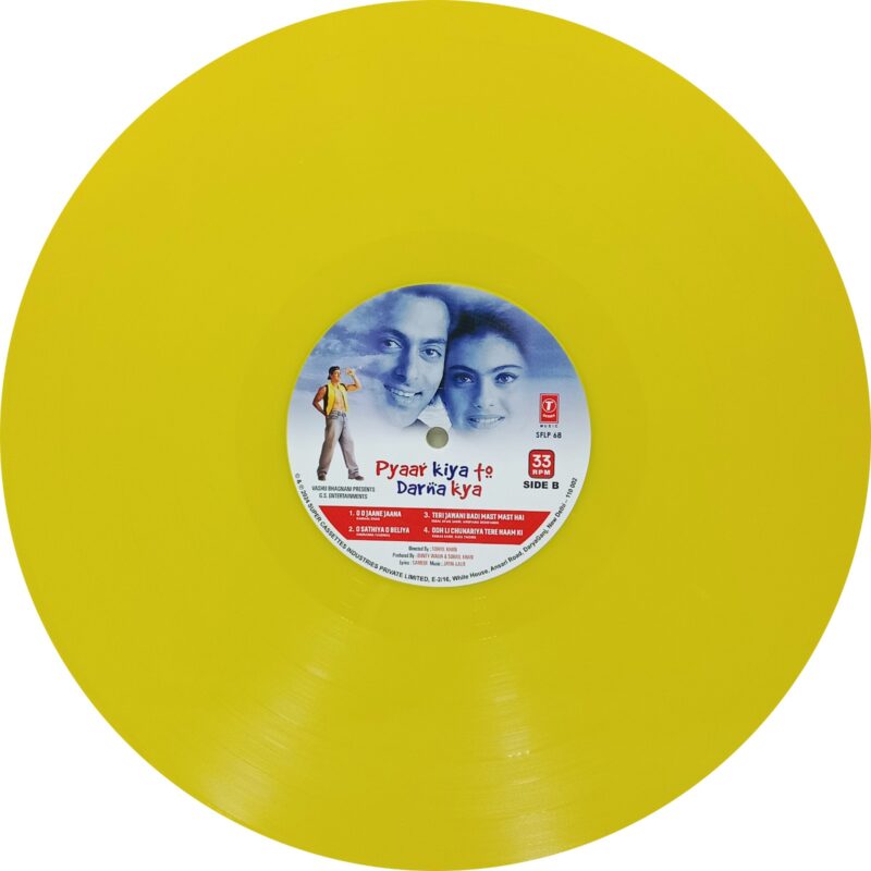 Pyaar Kiya To Darna Kya - SFLP 68 - Cover Book Fold - Record Colour - Yellow - LP Vinyl