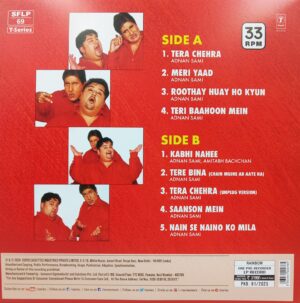 Adnan Sami - Tera Chehra - SFLP 69 - Record Colour - Red - Cover Book Fold - LP Record