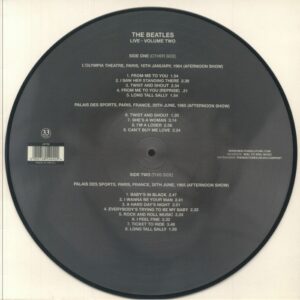 The Beatles: Live: Volume Two - Art Of Vinyl - (ART 98) - New Release English LP Vinyl Record