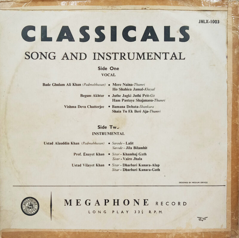 Classicals - (Songs And Instrumental) - JNLX 1003 - (Condition 80-85%) - LP Record