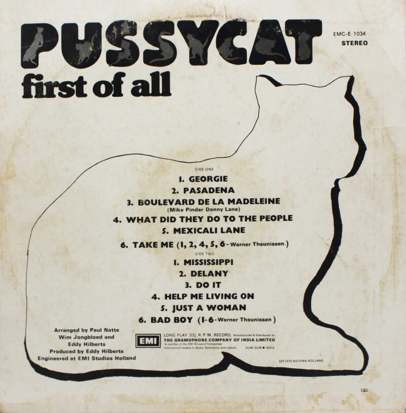 Pussycat - First Of All - EMC-E 1034 – English LP Vinyl Record