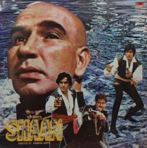 Shaan - 2392 239 - (90-95%) - Cover Triple Fold - Bollywood Rare LP Vinyl Record