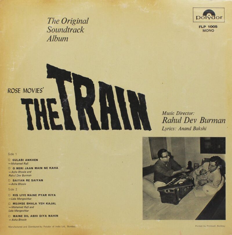 The Train - FLP 1005 - Bollywood Rare LP Vinyl