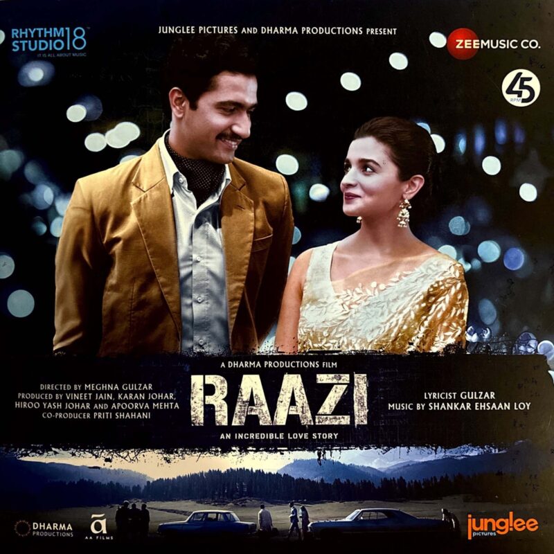 Raazi - RS18ZEE005 - CBF - New Release Hindi LP Vinyl