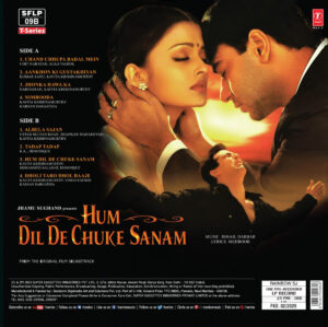 Hum Dil De Chuke Sanam - SFLP 09B - Record Colour - Blue - New Release Hindi LP Vinyl