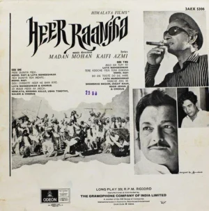 Heer Raanjha - 3AEX 5306 - Bollywood Rare LP Vinyl Record