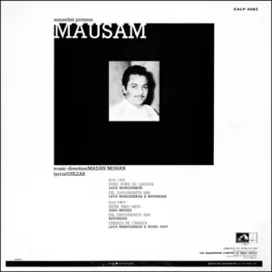 Mausam - EALP 4082 - (80-85%) - CR - Bollywood Rare LP Vinyl Record