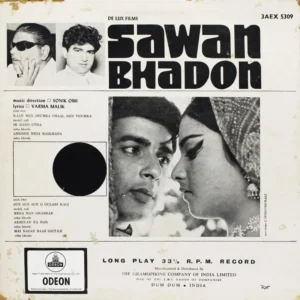 Sawan Bhadon - 3AEX 5309 - Odeon First Pressing - Bollywood Rare LP Vinyl Record