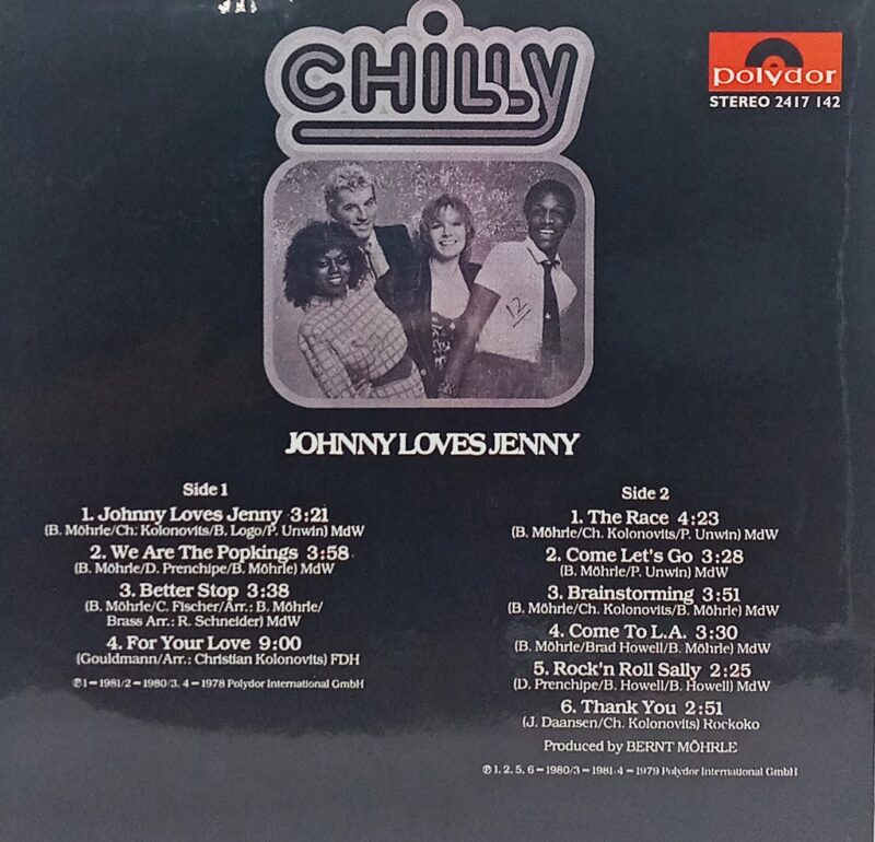 Chilly - Johnny Loves Jenny - 2417 142 - (80-85%) - English LP Vinyl