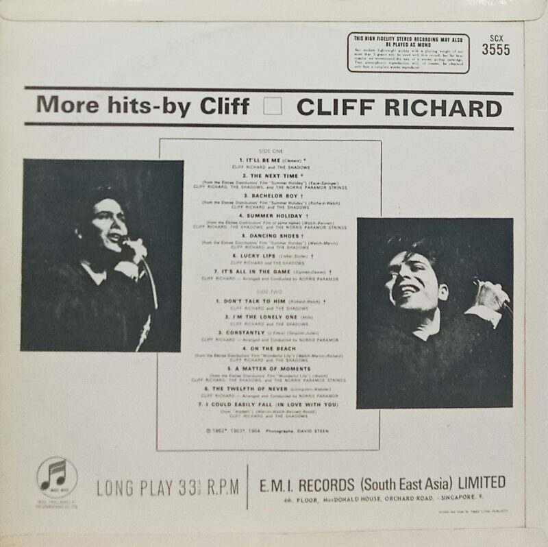 More Hits - By Cliff - SCX 3555 - (90-95%) - English LP Vinyl