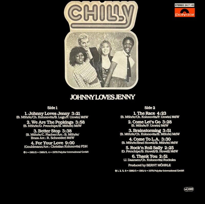 Chilly - Johnny Loves Jenny - 2417 142 - (80-85%) - CR - English LP Vinyl