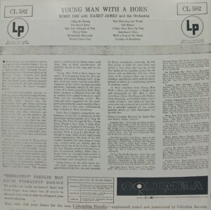Doris Day And Harry James - Young Man With A Horn - CL 582 - (85-90%) - English Song LP Vinyl Record