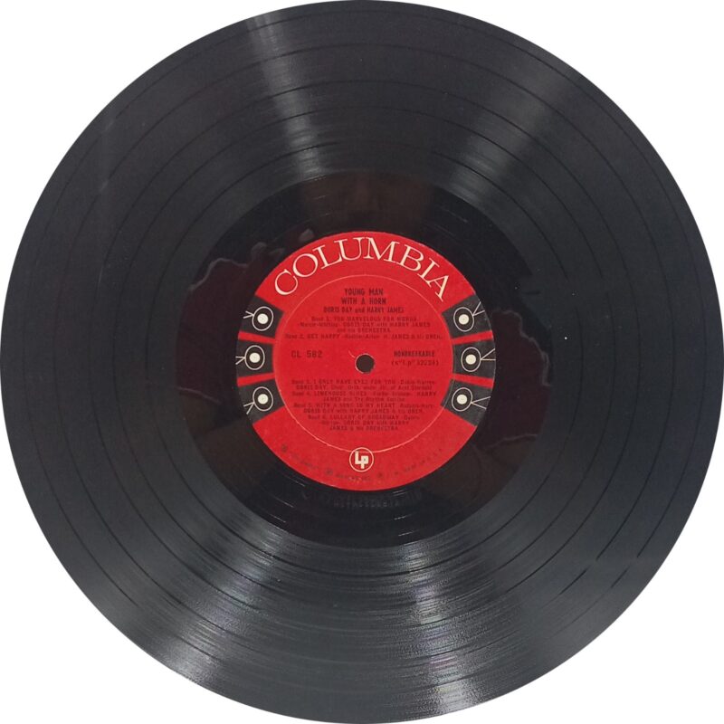 Doris Day And Harry James - Young Man With A Horn - CL 582 - (85-90%) - English Song LP Vinyl Record