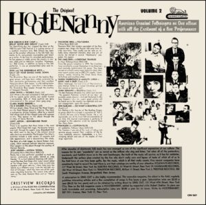 The Original Hootenanny Volume 2 - CRV 807 - (85-90%) - CR - LP Record