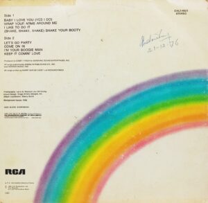 K. C. The Sunshine Band - DXL1 4021 - (80-85%) - CBF - English Song LP Vinyl Record