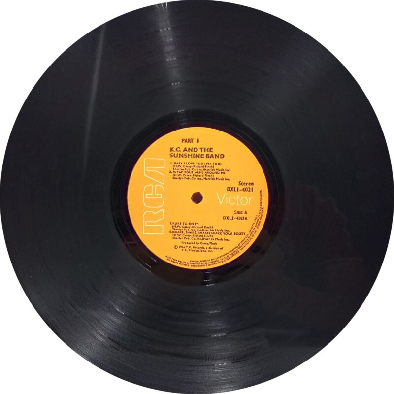 K. C. The Sunshine Band - DXL1 4021 - (80-85%) - CBF - English Song LP Vinyl Record