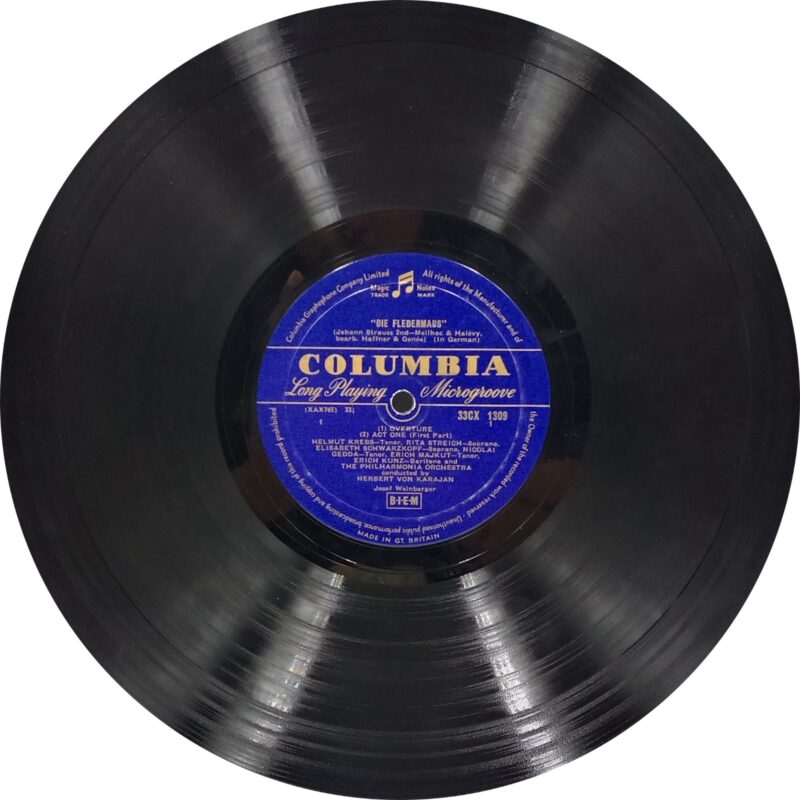 Johann Strauss - Die Fledermaus - 33CX 1309 - (90-95%) - English Songs LP Vinyl Record 