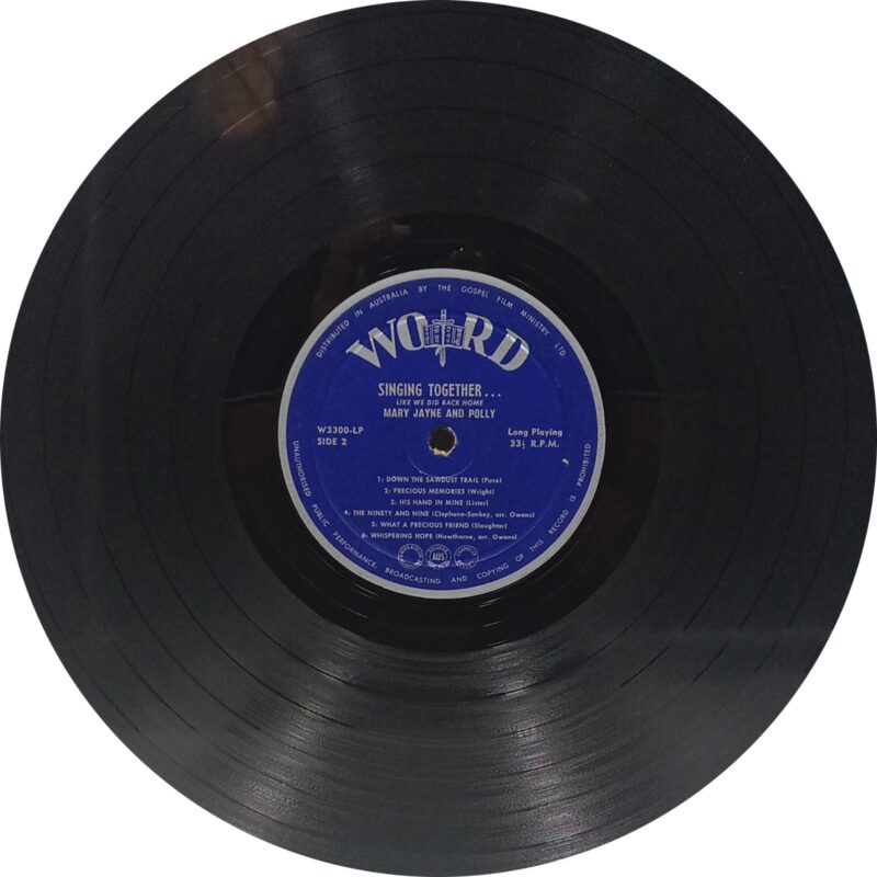 Mary Jayne And Polly - Singing Together Like We Did Back Home - W 3300 LP - (70-75%) - CR - English Song LP Vinyl Record