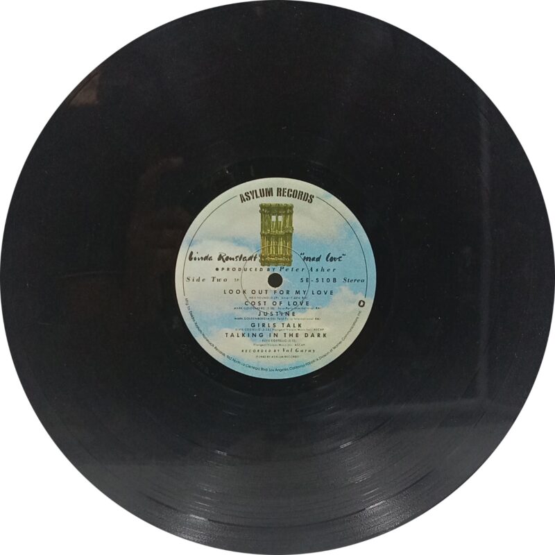 Linda Ronstadt - Mad Love - 5E-510 - (80-85 %) - CR - English Songs LP Vinyl Record 