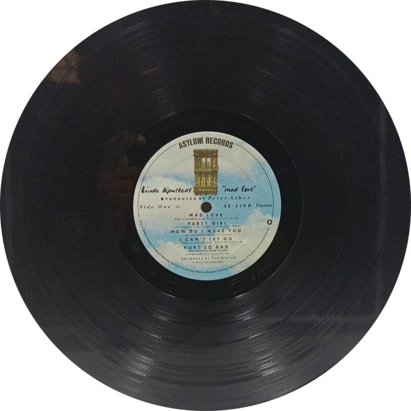 Linda Ronstadt - Mad Love - 5E-510 - (80-85 %) - CR - English Songs LP Vinyl Record 