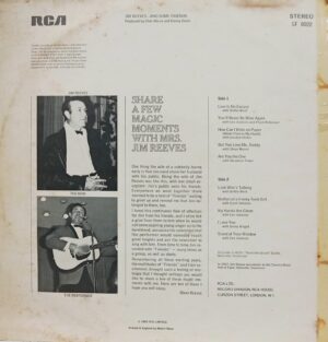 Jim Reeves & Some Friends - SF 8022 - (85-90%) - English Song Vinyl LP Record