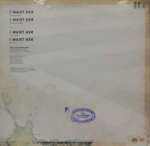 Keith Sweat - I Want Her - O 66788 (85-90% ) English Song LP Vinyl Record