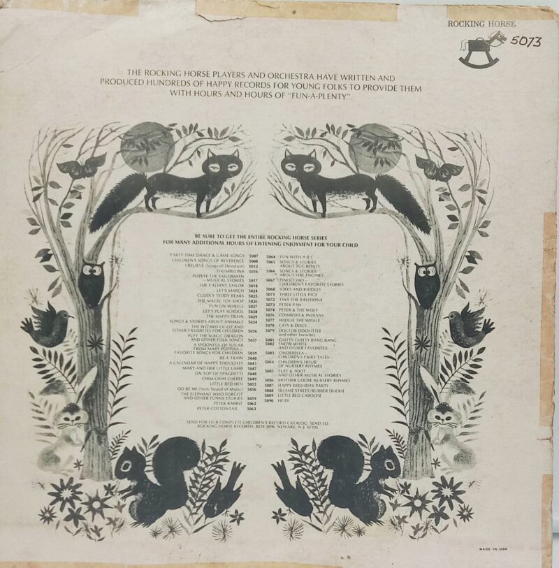 Peter Pan Favorite Children Stories - 5073 - (80-85%) - English Songs LP Vinyl Record 