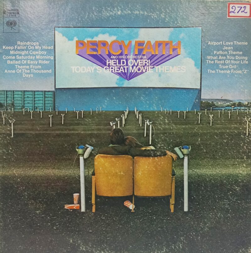Percy Faith And His Orchestra - Held Over! Today's Great Movie Themes - CS 1019 - (85-90%) - English Songs LP Vinyl Record 
