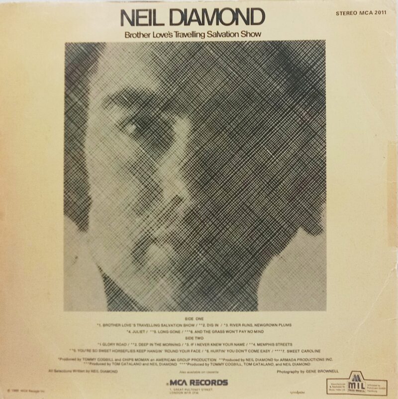 Neil Diamond - Brother Love's Travelling Salvation Show - MCA 2011 - (90-95%) - English LP Vinyl