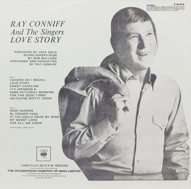 Ray Conniff - And The Singers Love Story - C30498 - (85-90%) - CR - English LP Vinyl