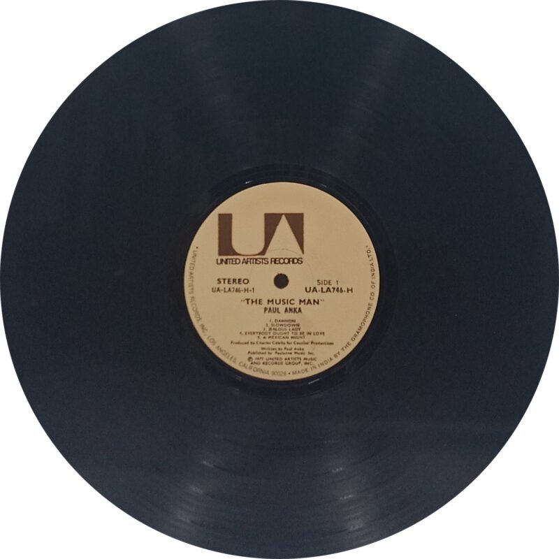 Paul Anka - The Music Man - UA LA 746 H - (85-90%) - English LP Vinyl