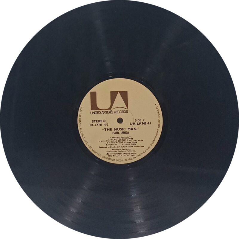 Paul Anka - The Music Man - UA LA 746 H - (85-90%) - English LP Vinyl
