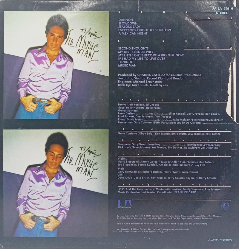 Paul Anka - The Music Man - UA LA 746 H - (85-90%) - English LP Vinyl
