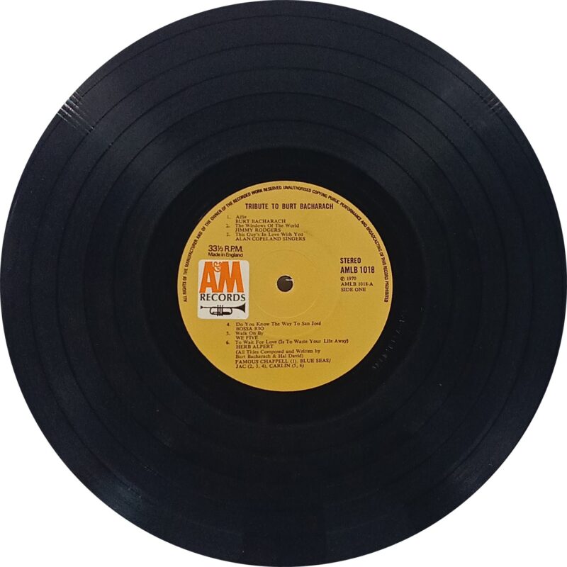 Tribute to Burt Bacharach - AMLB 1018 - (85-90%) - English Classical LP Vinyl